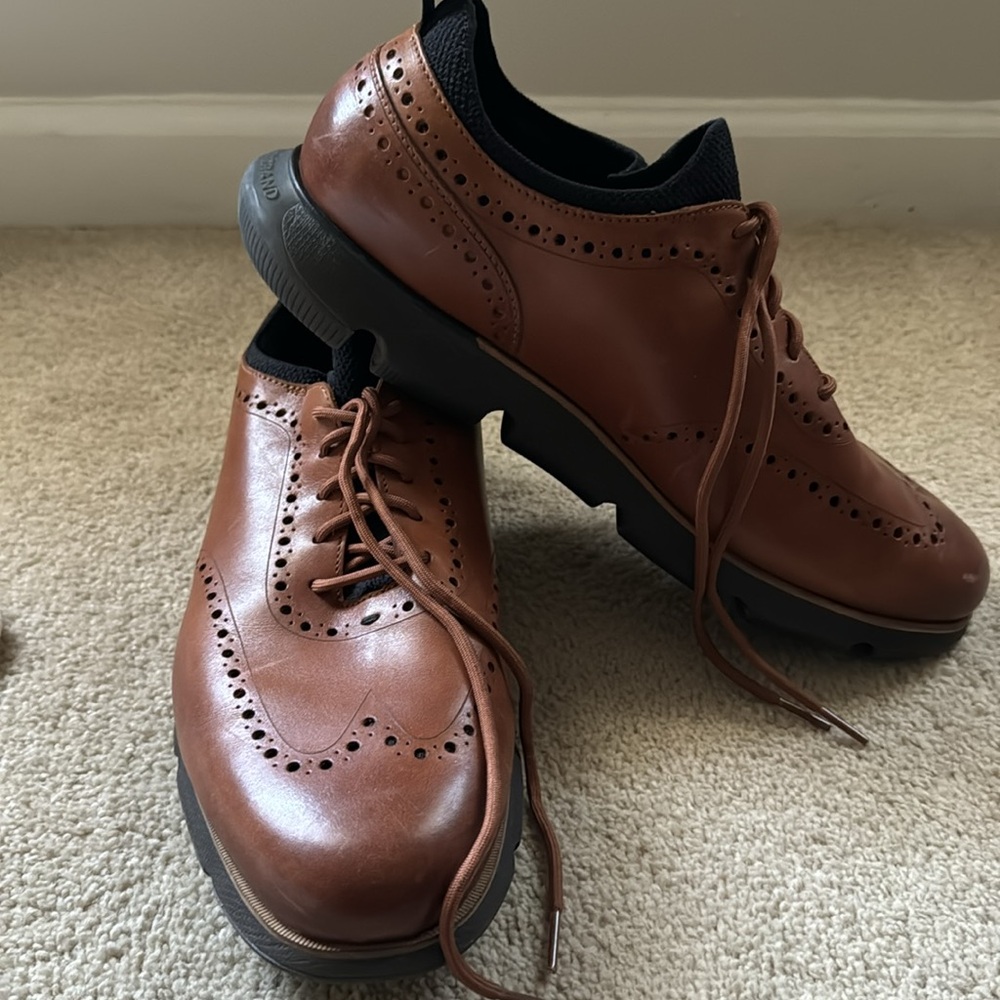 Cole Haan Men's 4.ZERØGRAND Wingtip Oxfords. Size 13W